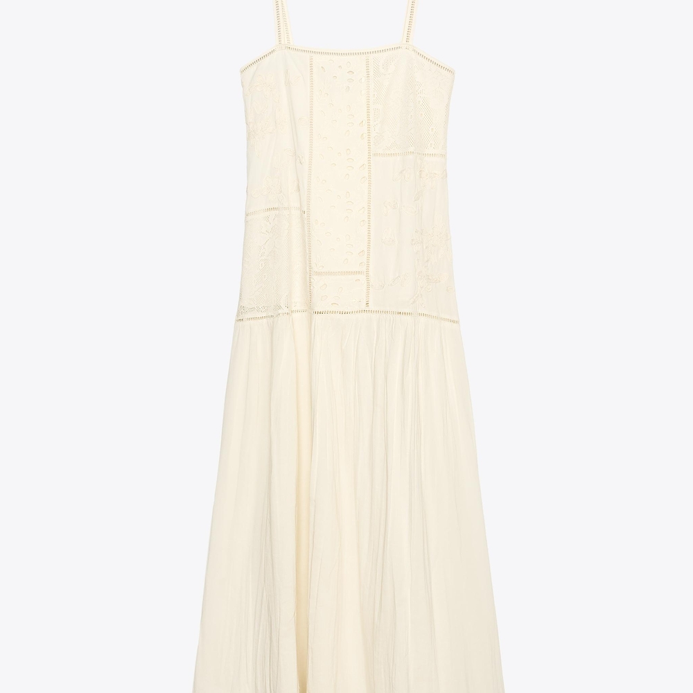 Zara Cream Sleeveless Dress - Picture 3 of 5